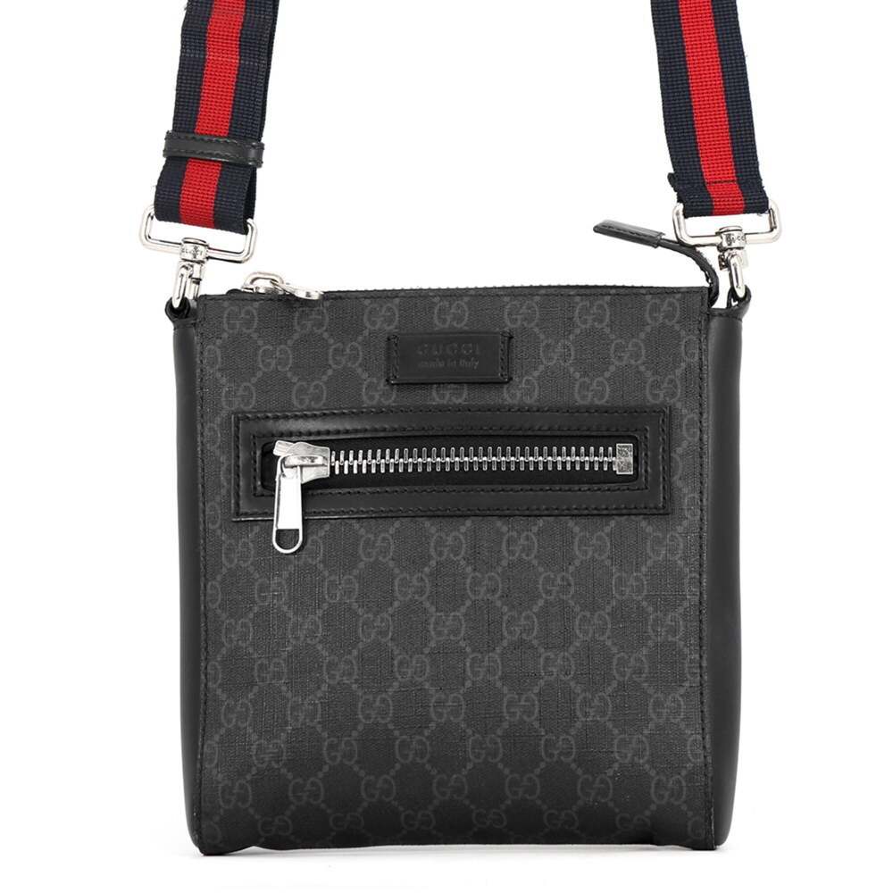 Gucci Web Strap Front Zip Messenger Bag #310974G92B